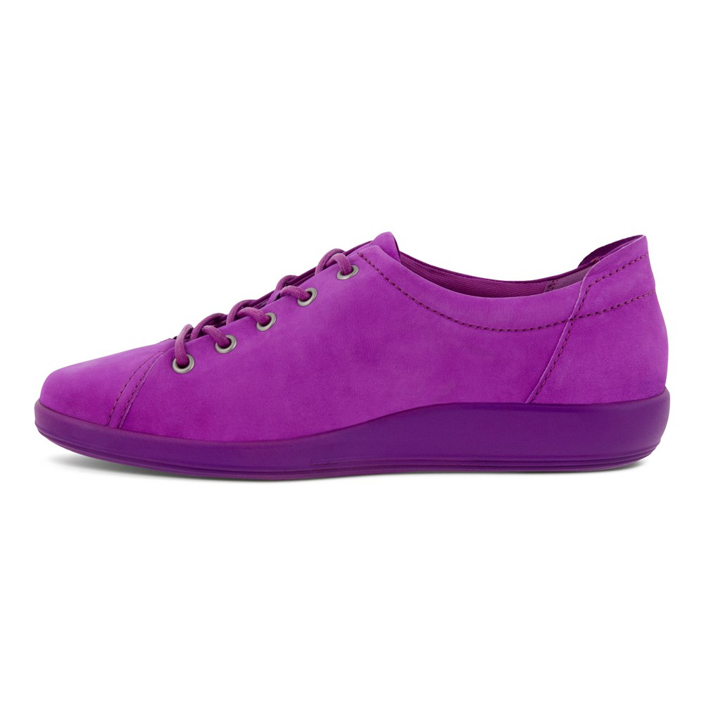 ECCO Womens Sneakers Purple - Soft 2.0 Tie - SKE-617389